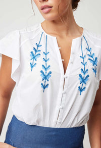 Scala Embroidered Top