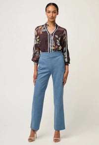 Asher Viscose Faille Shirt- Ember Vines