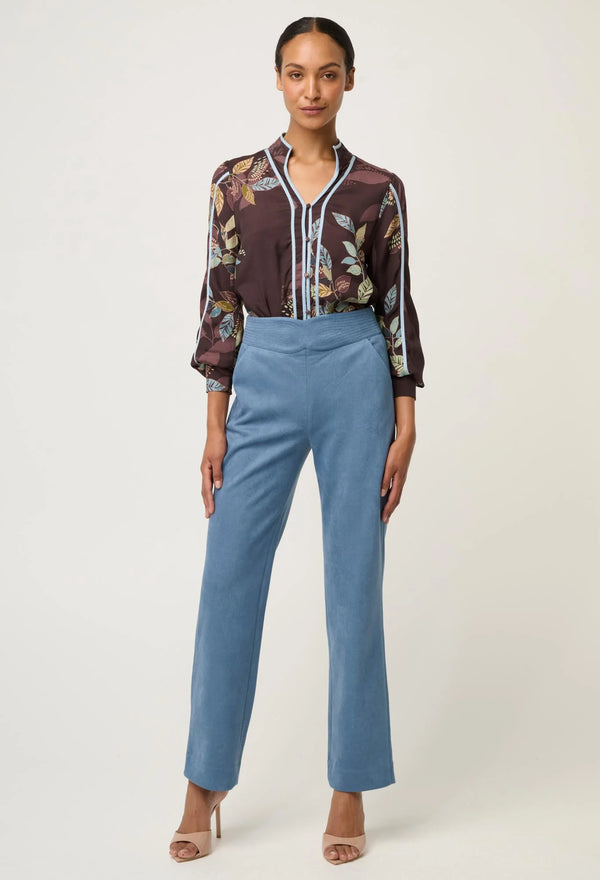 Asher Viscose Faille Shirt- Ember Vines