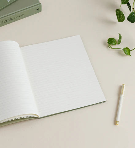 Olive Stripe / Grande Notebook
