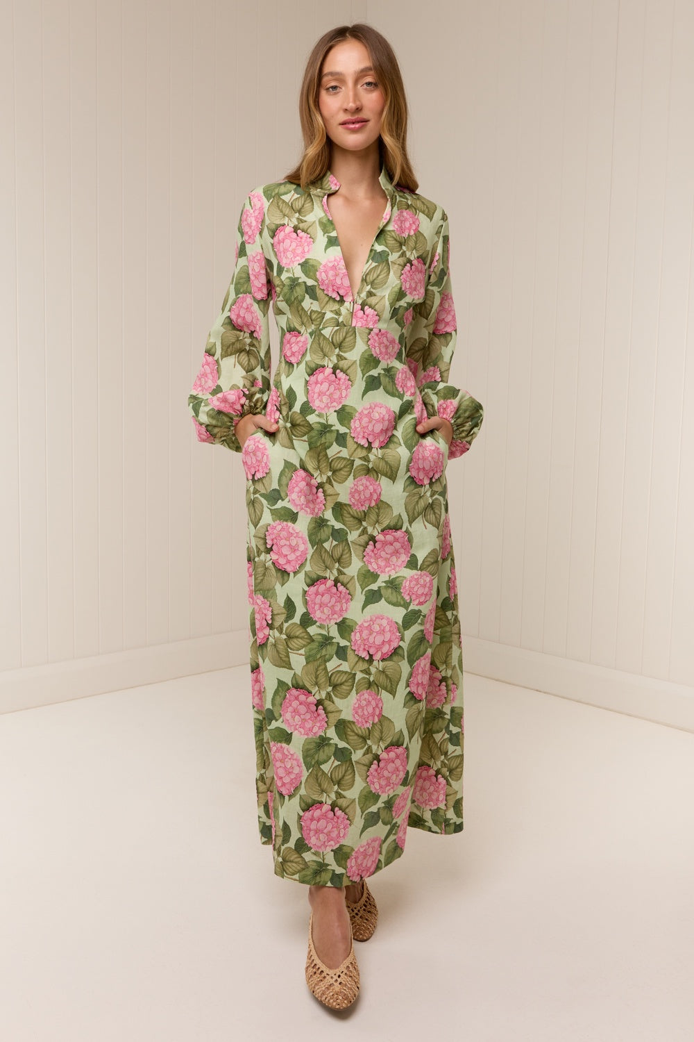 Elodie Dress- Pink Jardin
