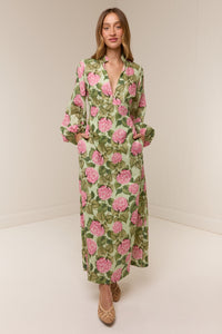 Elodie Dress- Pink Jardin