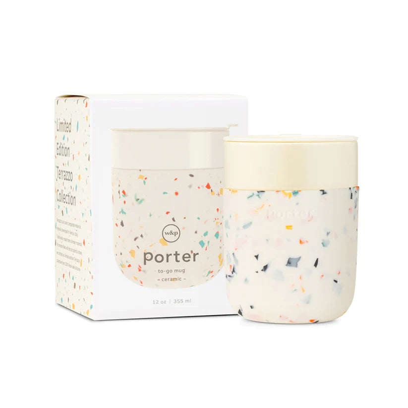 Porter Ceramic Mug Terrazzzo 355ml - Cream