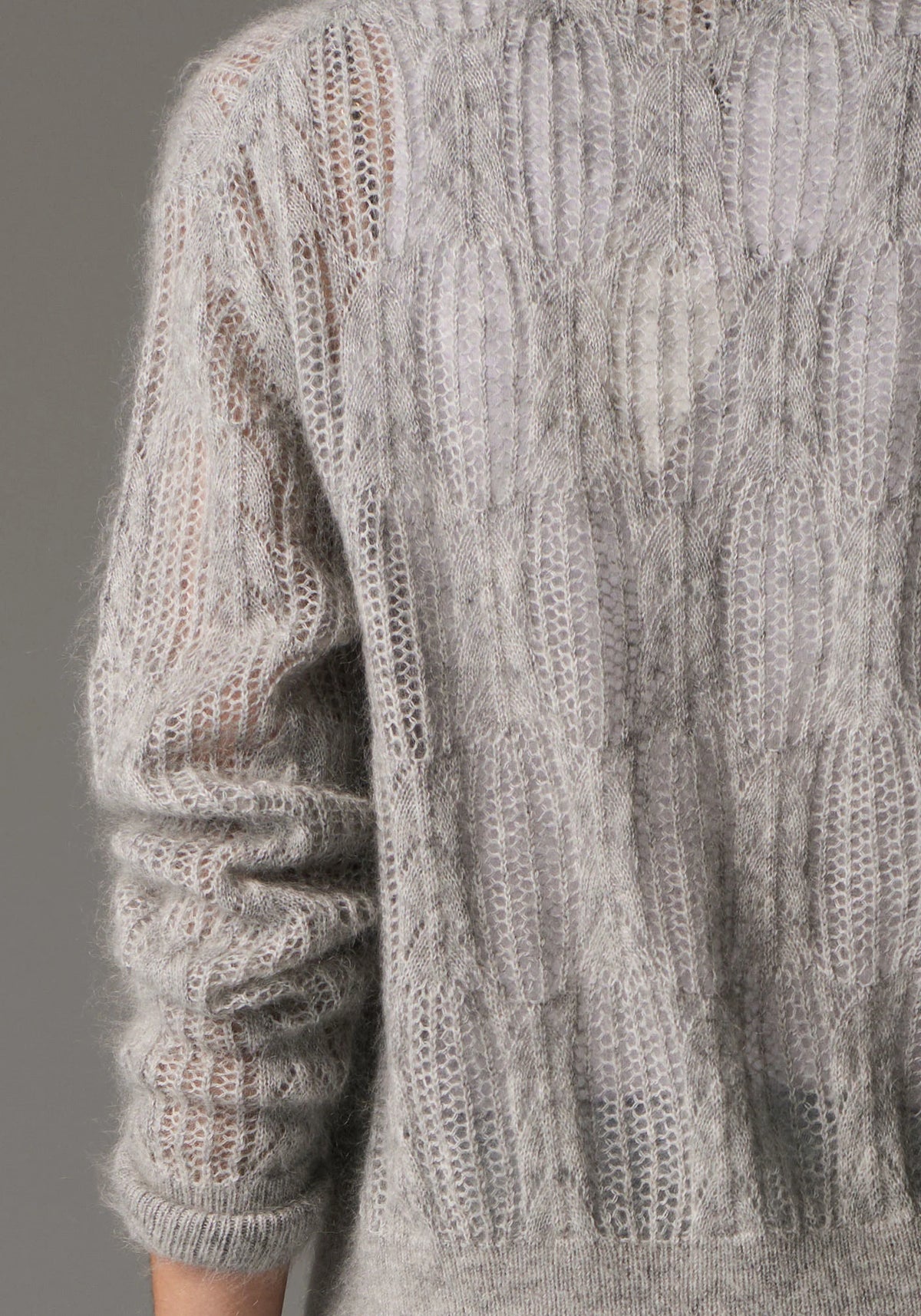 Livia Cardigan Pointelle / Silver