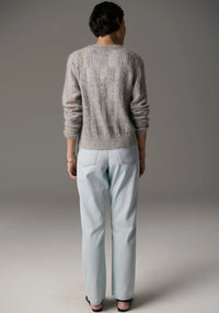 Livia Cardigan Pointelle / Silver
