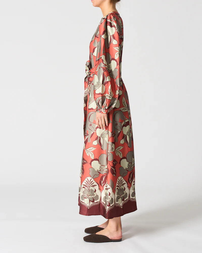 Paris Dress- Jaguar Jungle Orange