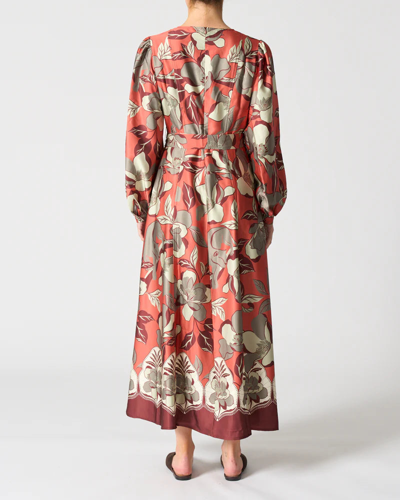 Paris Dress- Jaguar Jungle Orange