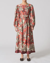Paris Dress- Jaguar Jungle Orange