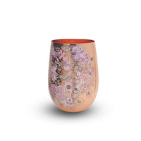 Floral Print Copper Glasses Set of 2