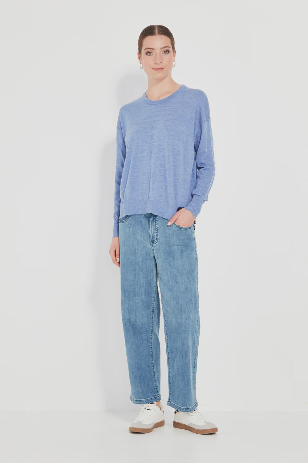 Percy Sweater- Blue Marle