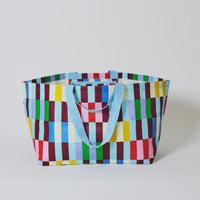 Oversized Tote- Multi Stripe