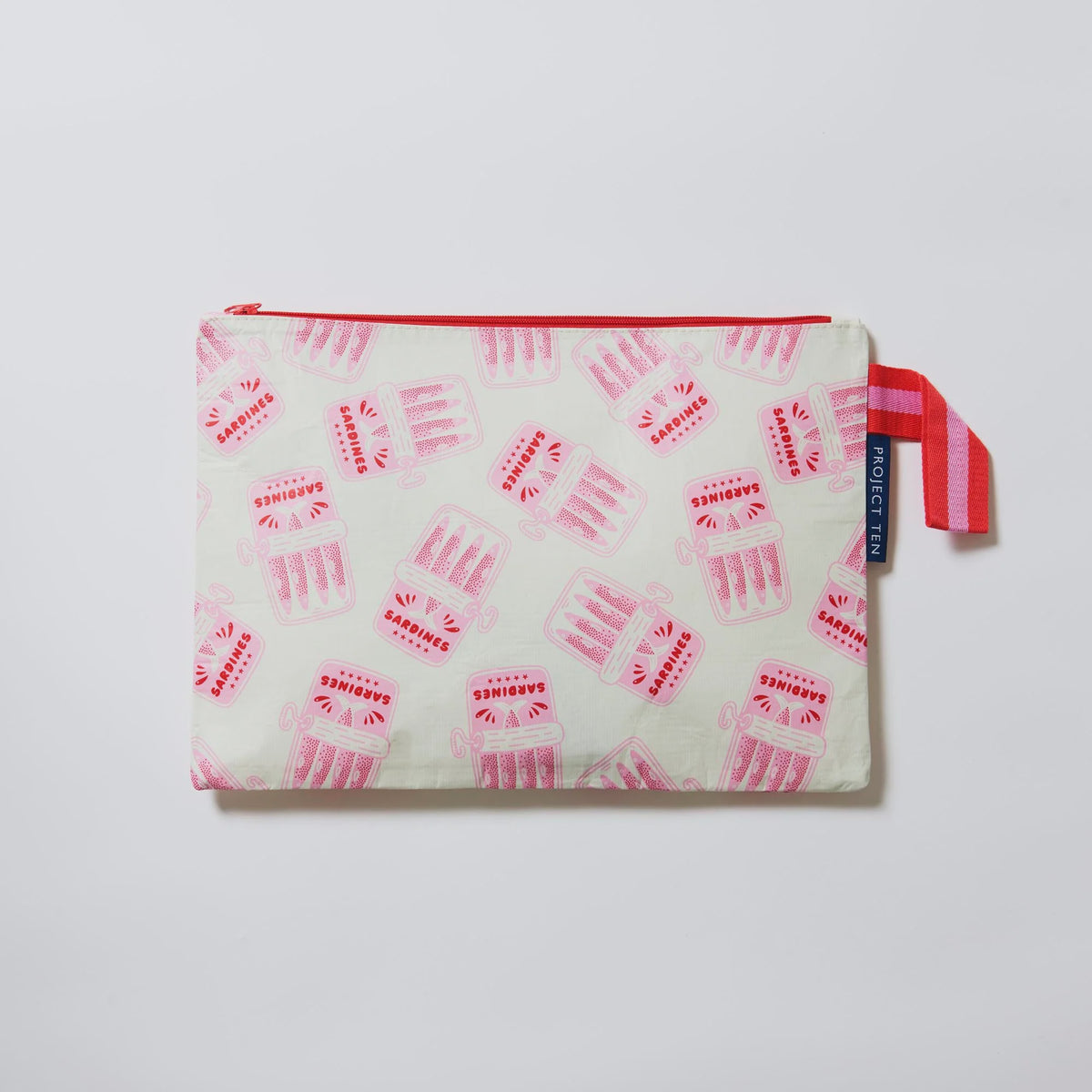 Large Zip Pouch- Sardine