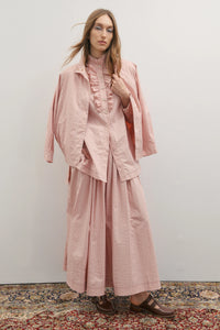 Rue Maxi Skirt- Rosewater & Ivory Stripe