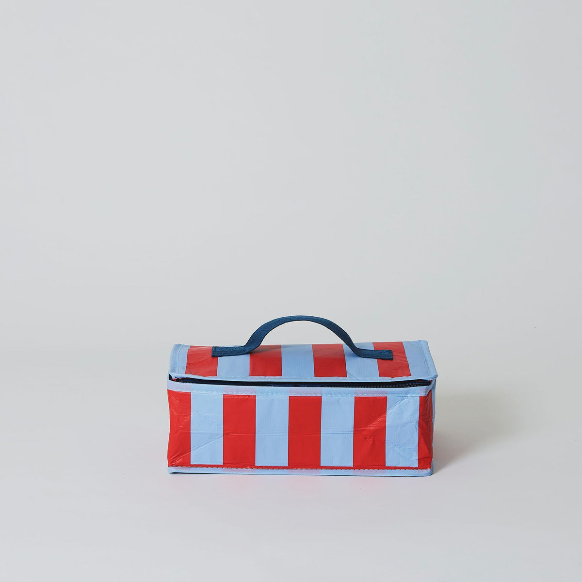 Red & Blue Stripe Takeaway Bag