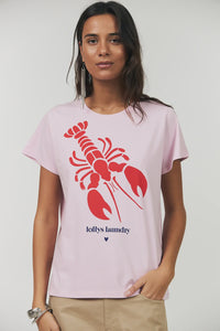 Romall Lobster Tee - Pink and Red