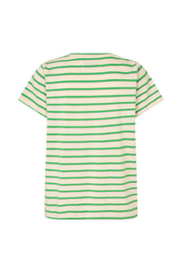 Romall Tee - Green Stripe
