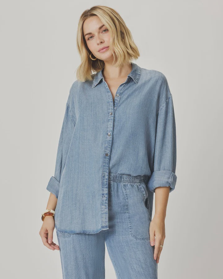 Indigo Button Down