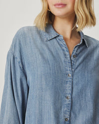 Indigo Button Down