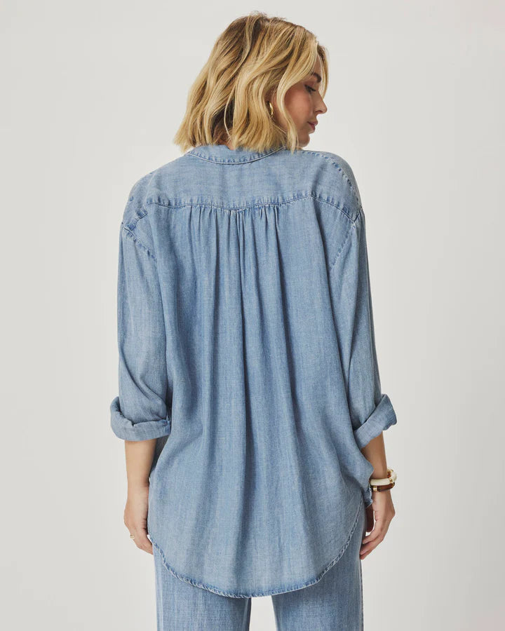 Indigo Button Down