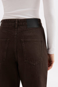 Organic Relaxed Leg Jean - Espresso