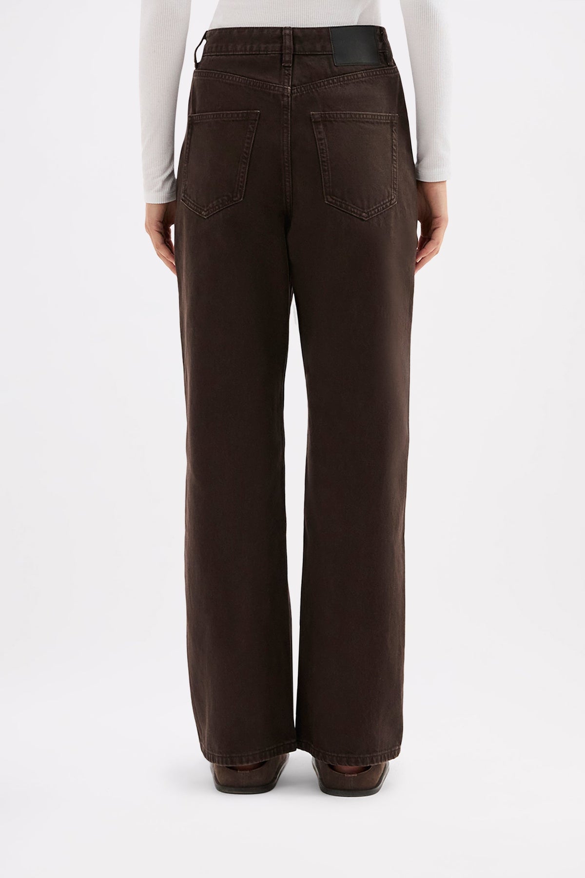 Organic Relaxed Leg Jean - Espresso