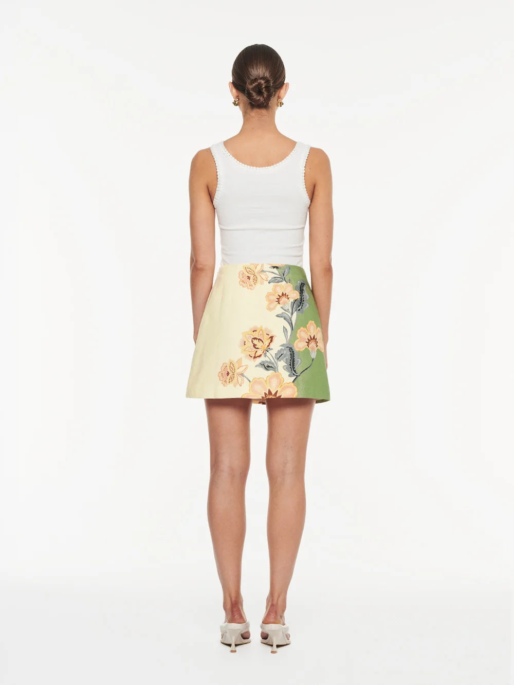 Lotte Mini Skirt - Green Cream
