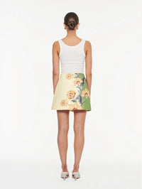 Lotte Mini Skirt - Green Cream