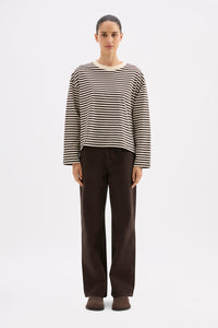 Organic Stripe LS Tee