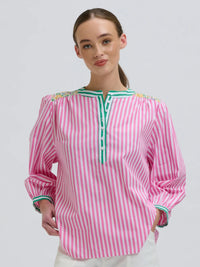 Mary Shirt - PINK / GREEN Combo