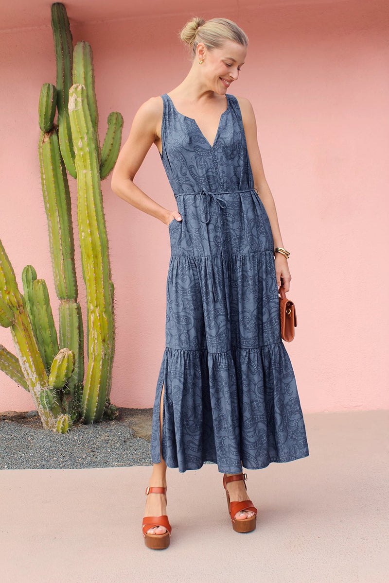 Iris Paisley Maxi Dress