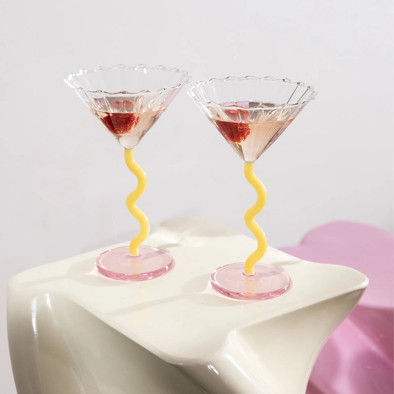 Coupe Curve Set - Pink and Yellow