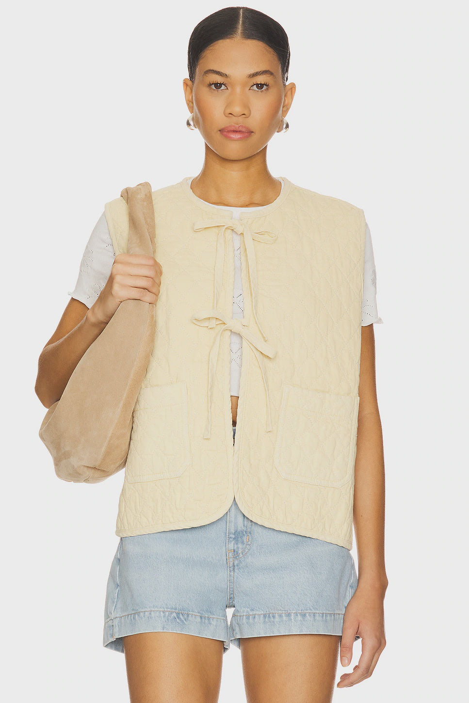 Aria Vest- Mellow Yellow