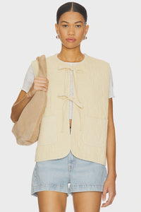 Aria Vest- Mellow Yellow