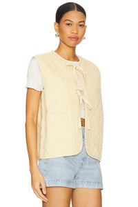 Aria Vest- Mellow Yellow