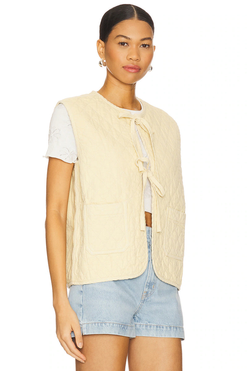 Aria Vest- Mellow Yellow