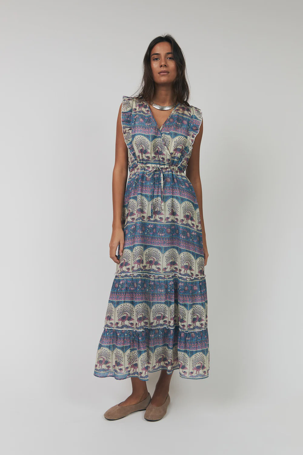 Samoll Midi Dress - Blue