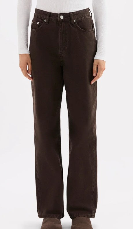 Organic Relaxed Leg Jean - Espresso