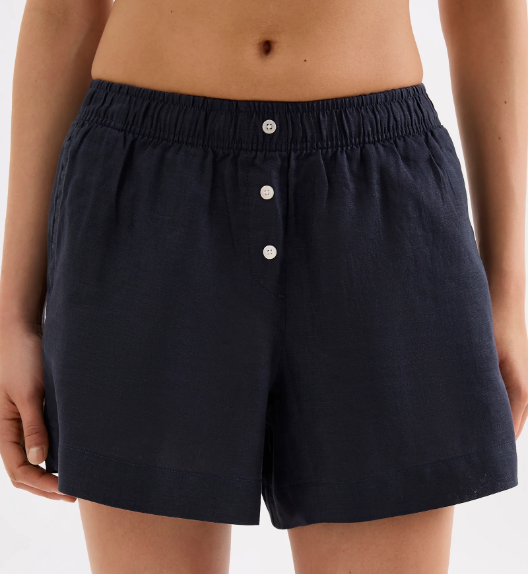 Lounge Linen Short - Ink