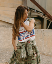 Born in Aus Raglan Tank