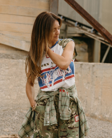 Born in Aus Raglan Tank