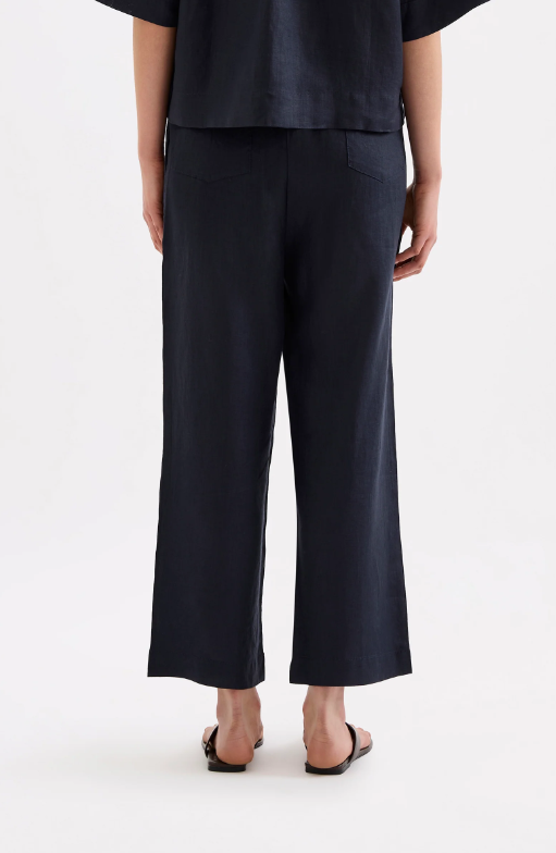 Lounge Linen Pant - Ink