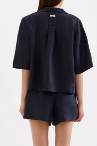 Lounge Linen Shirt - Ink