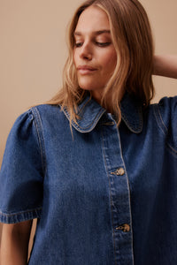 Sienna Denim Dress Fresh Indigo