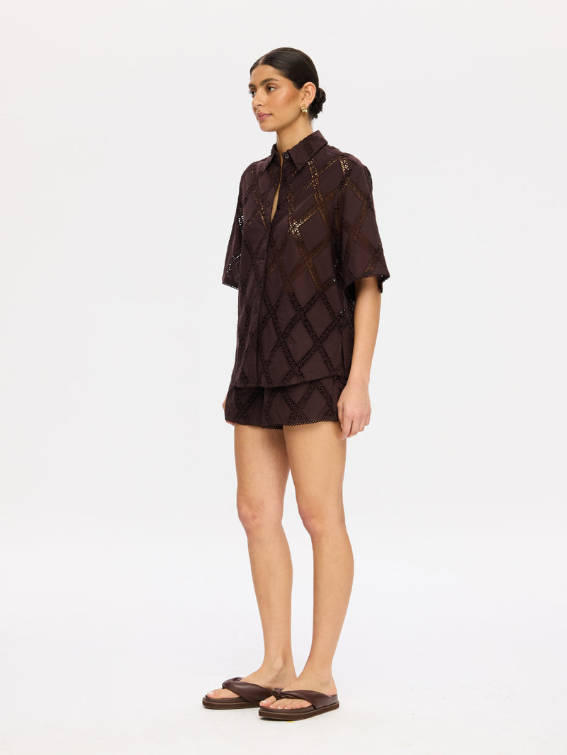 Izzy Shirt - Chocolate