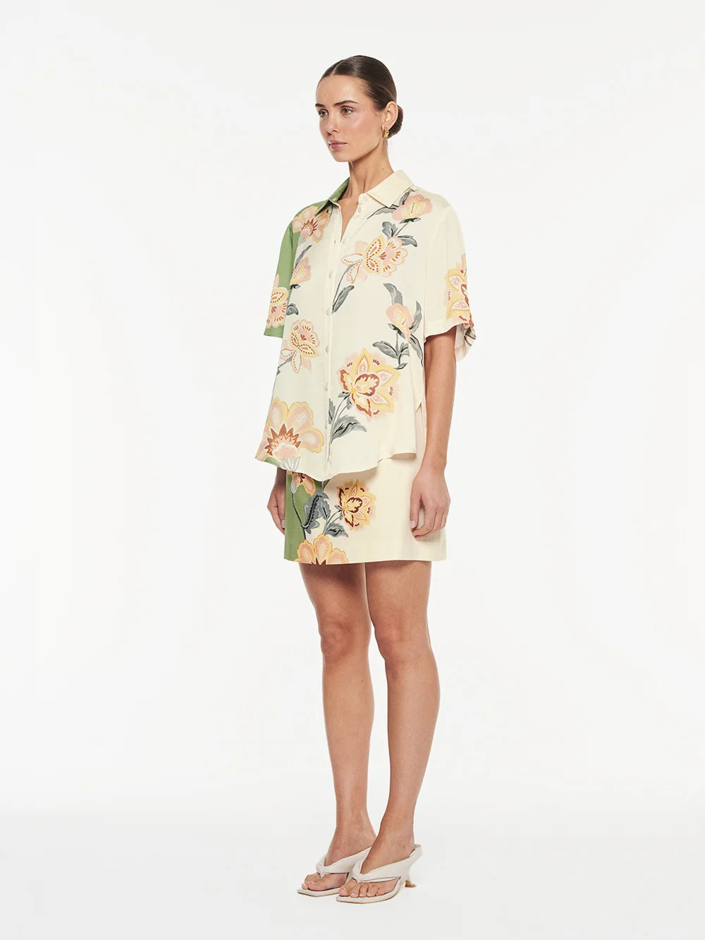 Lotte Shirt - Green Cream