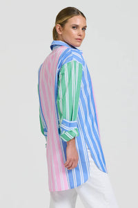 Bijou Boyfriend Shirt- Stripe Combo