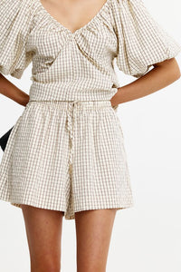 Laney Short - Rhinestone Gingham