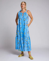 Viviana Dress- Neon Ditsy