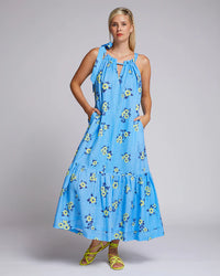 Viviana Dress- Neon Ditsy