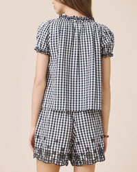 Gigi Gingham Puff Sleeve Top
